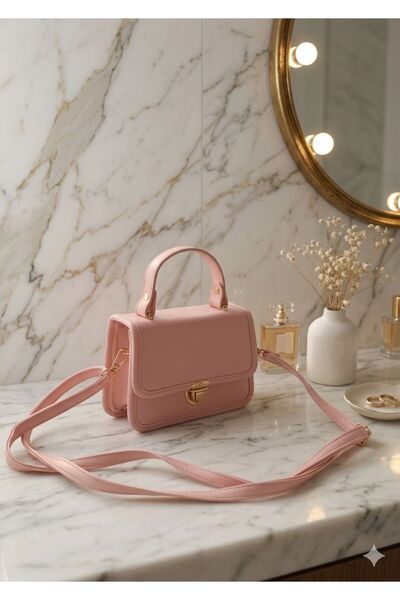 bag Kadın Mini Kutu Model El ve Omuz Çantası