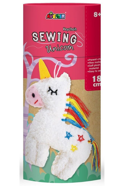 AVENİR Sewing Kit - My First Keychain: Unicorn
