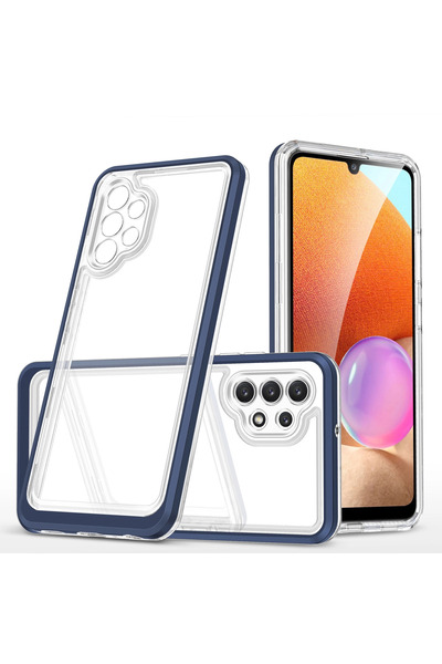 Hurtel Husă transparentă 3 în 1 cu ramă și strat de gel pentru Samsung Galaxy...