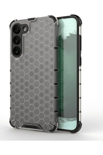 Hurtel Husă tip fagure pentru Samsung Galaxy S23+ Husă hibridă blindată neagră