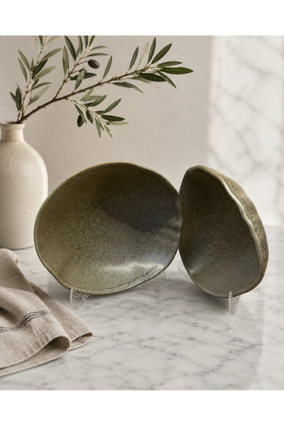 Choice 2'Lİ Adelfa Tone Bowl 19 cm 500 cc Kase RİSOTTO / SALATA / GOURMET / Ş...