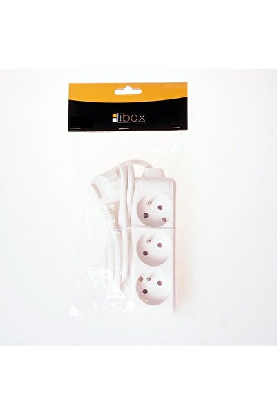 Libox 3 sockets, white, 1.5m (LB0080-1,5)