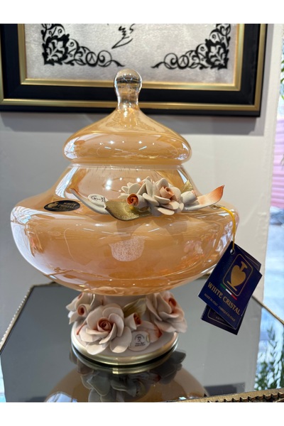 MURANO İtalyan Kristal Gondol Vazo