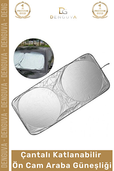 Denguva #ArabaGüneşliği Katlanabilir UV Korumalı Oto Katlanır Araç Çift Katma...