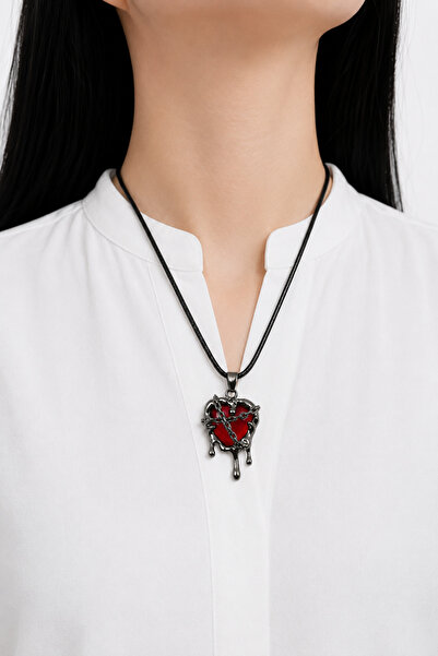 MakeWell Gothic Necklace Black Chain Gothic Design Women's Necklace Punk Rock...