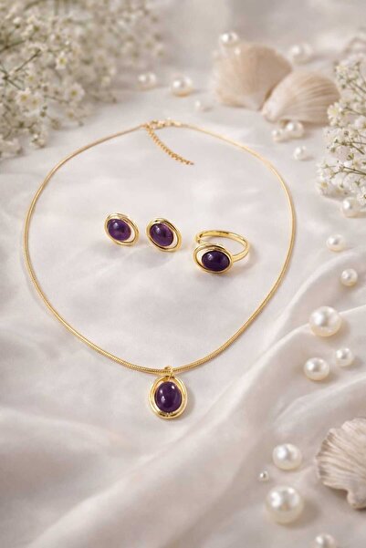 Feyz Tasarım Feyz Amethyst Elegance Set