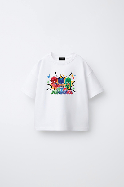 fasardi Pijamaskeliler Pjmasks Tricou unisex pentru copii, cu mânecă scurtă, ...