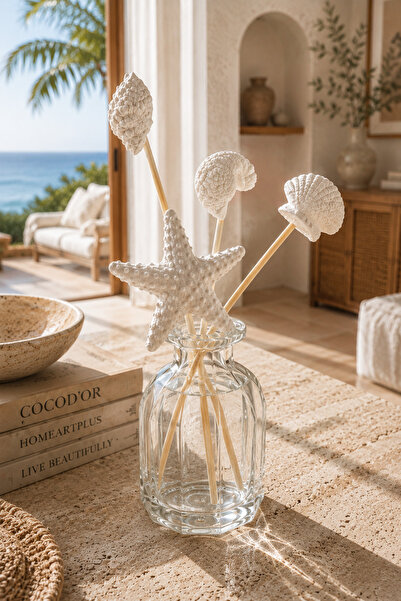 homeartplus Summer Coast Collection Ocean Fresh Deniz Yıldızı Dekoratif Bambu...