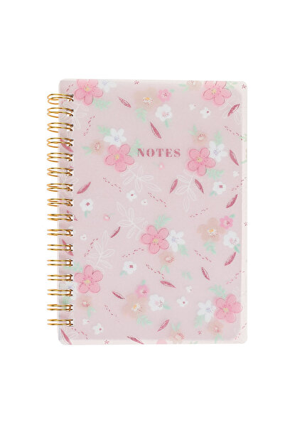 OEM Glitter Floral A6 Notebook - 80F