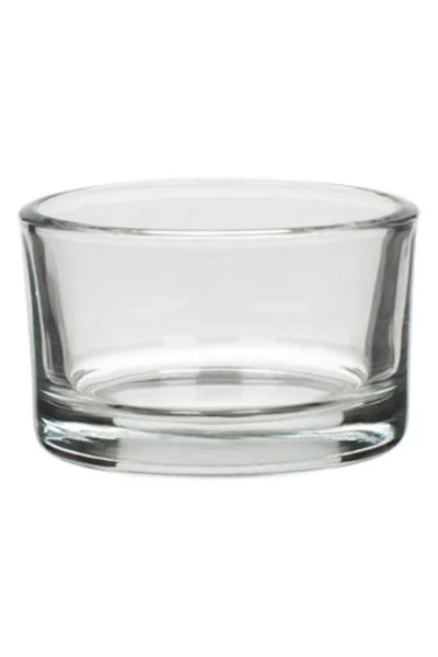 Zumzeria Suport rotund din sticlă pentru lumânări tip pastilă Ø5.2x3.2cm