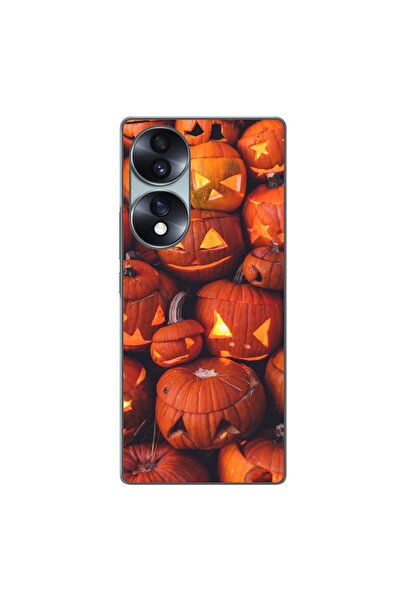OEM Husa compatibila cu Honor 70 Silicon Gel Tpu Model Halloween Dovleci Lumi...