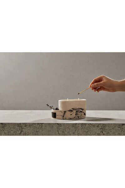 Amara Candle Küçük Beton Mumluk