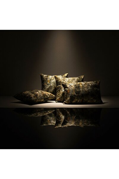 Framgan Arboreal Noir Premium Kırlent Seti Botanical Luxury Designer Seri