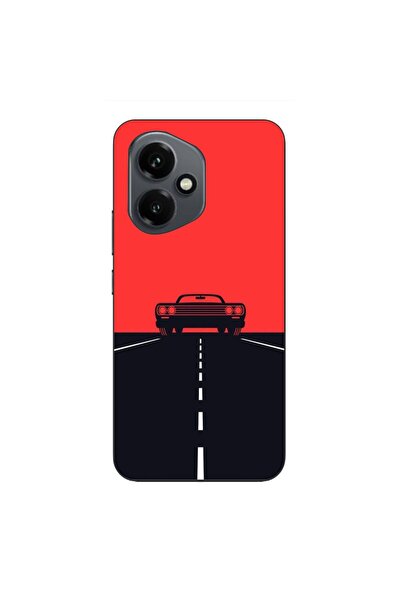 OEM Husa compatibila cu Honor 400 Silicon Gel Tpu Model Red Sky Muscle Car