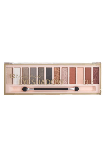 Zumzeria Earthy Tones Makeup Palette with Matte & Glitter Eyeshadows (12 colo...