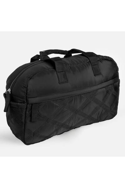 Zumzeria Black Quilted Travel Bag 28L