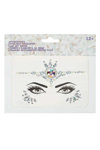 OEM Stickers with Crystals & White Beads for Face
