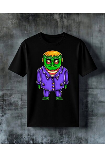 COMVİCHO Frankenstein Monster Printed Oversize T-Shirt