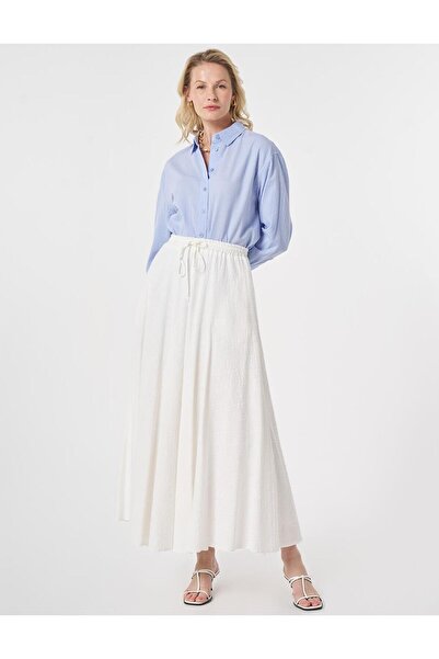 Kayra Waffle Eva Skirt Off-White
