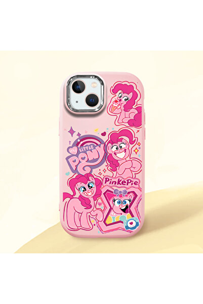 ucuc iPhone 13/14 Uyumlu Darbe Emici Kamera Korumalı pembe Silikon Kılıf