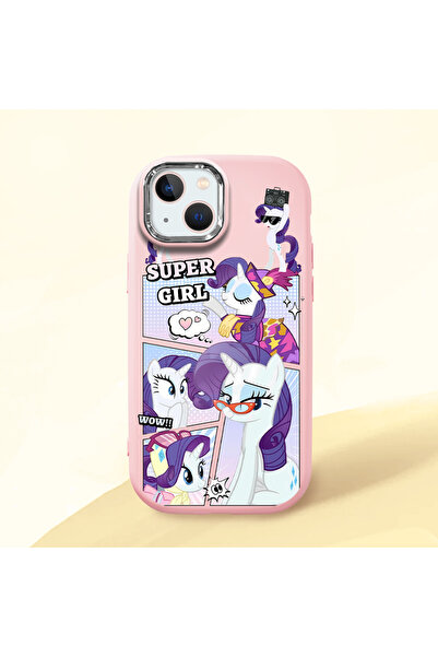 ucuc iPhone 13/14 Uyumlu Darbe Emici Kamera Korumalı pembe Silikon Kılıf