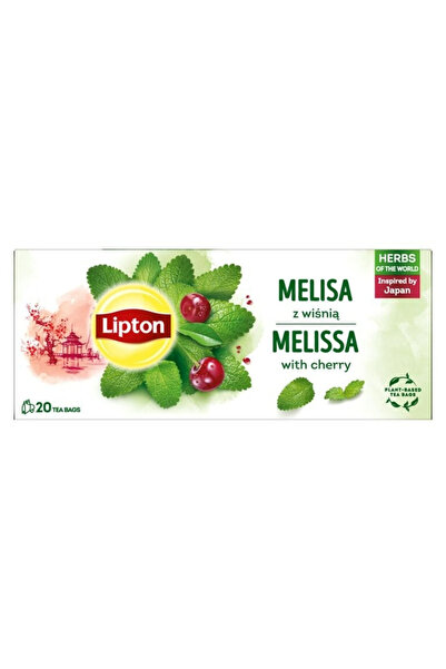 Lipton Melissa and Cherry Tea, 20 sachets/box, 24 g