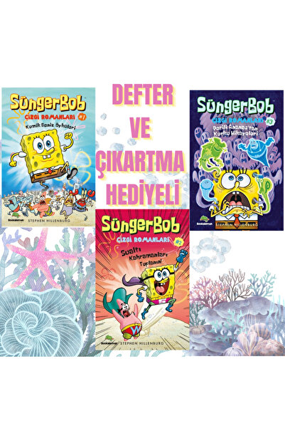 bookalemun yayınevi Süngerbob Çizgi Roman 3 Kitap Set