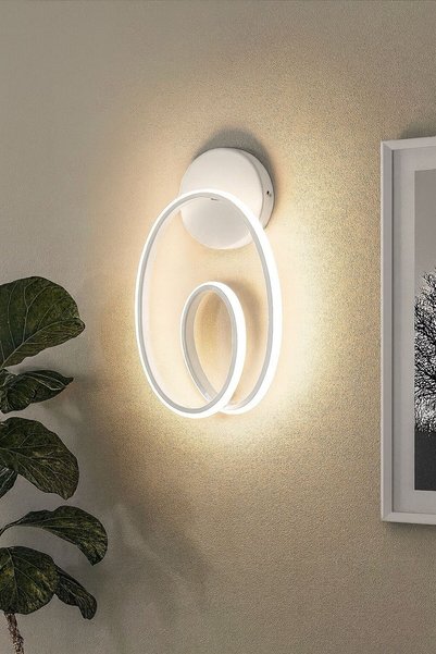 Elektroyou Lucca Beyaz Günışığı Ledli Mimari Tasarım Dekoratif Ledli Aplik