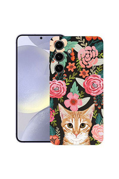 bestcase Θήκη TPU Ultra Slim για Samsung Galaxy S26, Γάτα και Λουλούδια, 3145...