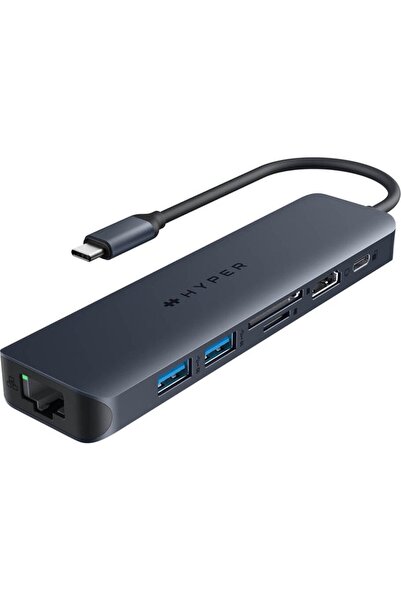 Hyper HyperDrive EcoSmart Gen.2 Hub USB-C universal 7-în-1 cu alimentare PD d...