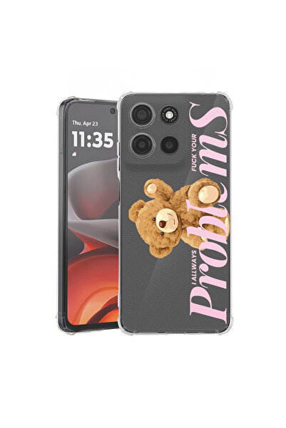 bestcase Husă Antișoc pentru Motorola Moto G77 / G67, Ursuleț de pluș - Probl...
