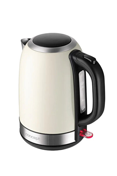 Concept. RK3242 fierbător de apă din oțel inoxidabil 1,7 l, crem