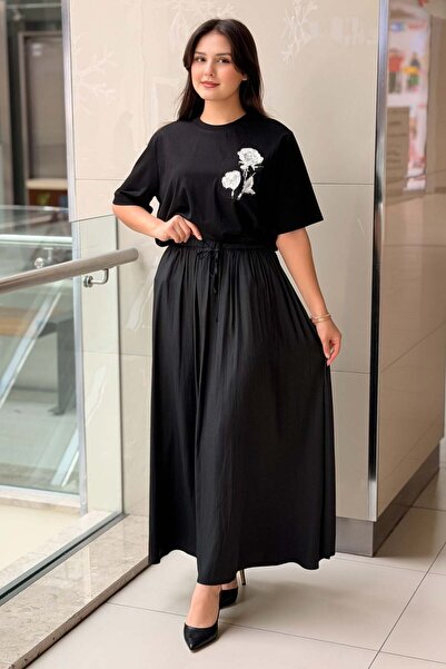 Ghisa Drawstring Elastic Flared Cut
