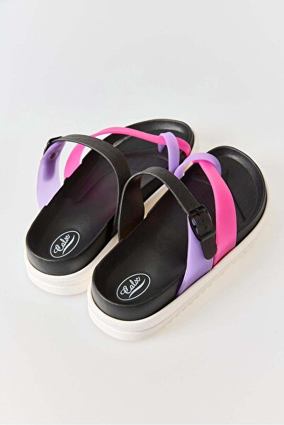 Raneel Kazançlı Alışveriş Women's Multicolored Cross-Strapped Summer Flip Flo...