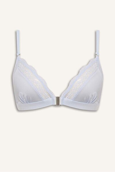 DeFacto Lace Detailed Satin Capless Padless Underwireless Bralet G1139Ax26Sp