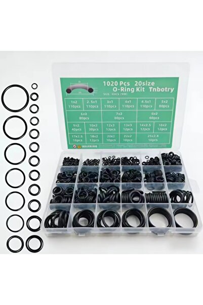 Choice 1020 pieces of nitrile silicone O-rings, wear-resistant and oil-resist...