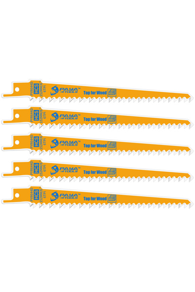 Choice 5PCS PAYA Wood Pruning Reciprocating Saw Blade 6-Inch 6TPI Sabre Saw B...