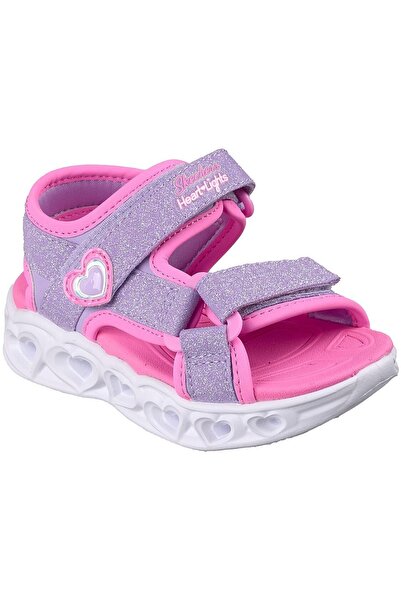 SKECHERS Sandale S cu lumini în formă de inimă, mov, pentru copii