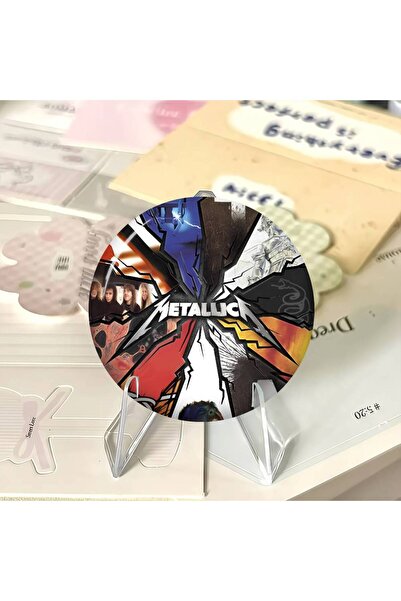 Choice50 شارة زينة ناعمة بتصميم كرتوني لطيف بشعار فرقة M-METALLICA مقاس 25x25...