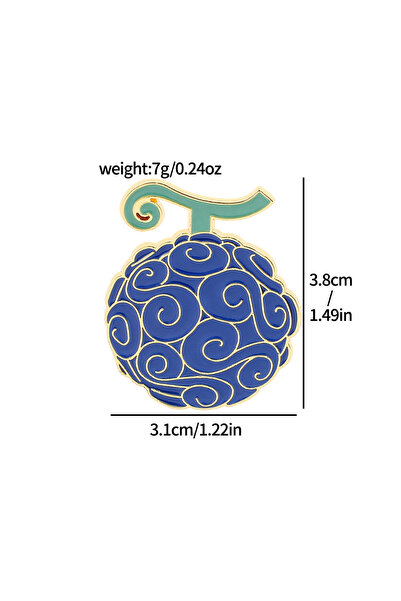 Choice4 Bandai XZ2715-1 Anime Enamel Pins Brooch Devil Fruit Badge Brooches B...