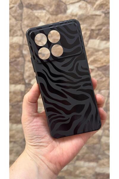 Vip Case Poco X6 Pro 5G Uyumlu Zebra Desenli Silikon Darbe Emici Klasik Korum...