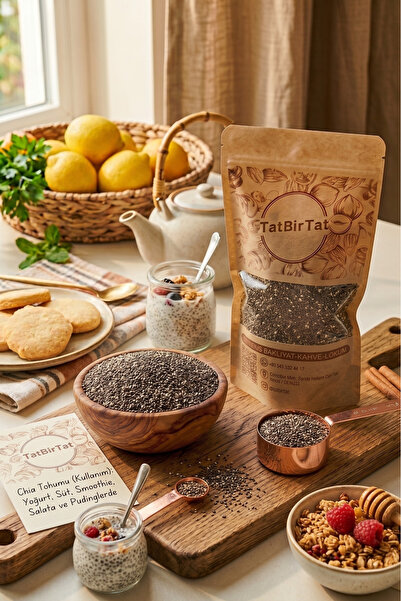 tatbirtatgıda TatBirTat - Saf ve Doğal Chia Tohumu 100 g - Yüksek Lif ve Omeg...