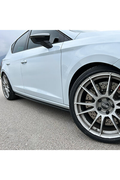 TMZ Garage Seat Leon FR 2012-2019 Yan Marşpiyel Seti | Piano Black Sportif Ya...