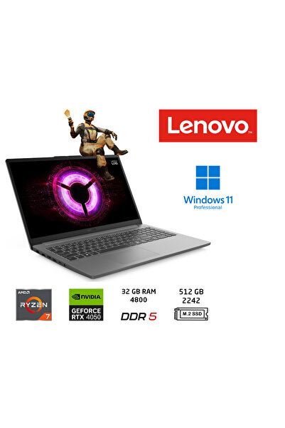 LENOVO LOQ AMD Ryzen 7 7735HS 32GB RAM 512GB SSD RTX4050 W11 PRO 15.6 IPS 144...