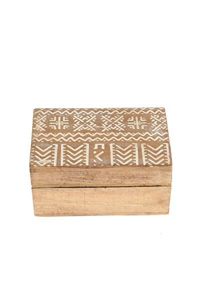 meli melo Decoratiune cutie lemn mango 10 x 15 cm