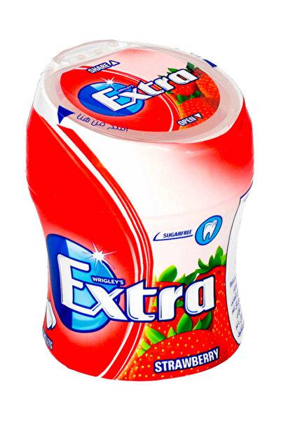 Extra Strawberry 60-Pellet Bottle Gum, Pack of 36pcs