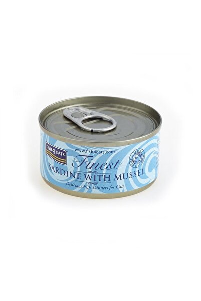 Fish4Dogs FISH4CATS Sardine cu Midii - Hrană umedă pentru pisici - 70g