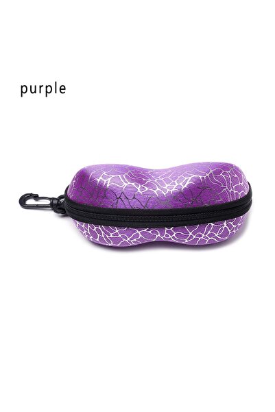 Choice1 purple Hot Sunglasses Box Eyewear Box Stone Pattern Zipper Closure Si...