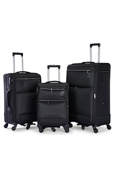 LİMRA Luxury 3-Piece Travel Luggage Set Modern Design Durable Fabric Suitcase...