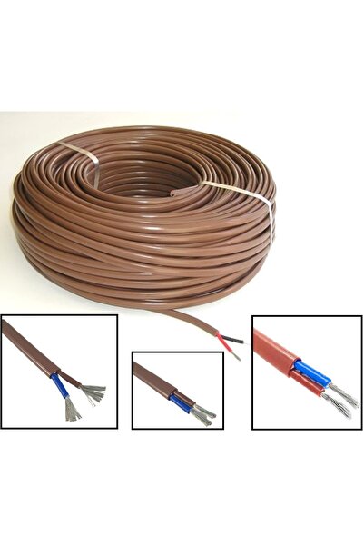 d&m denizmarin Marin Kablo. 2x2,5 Marin Yassı Kalaylı Kablo. 10 metre